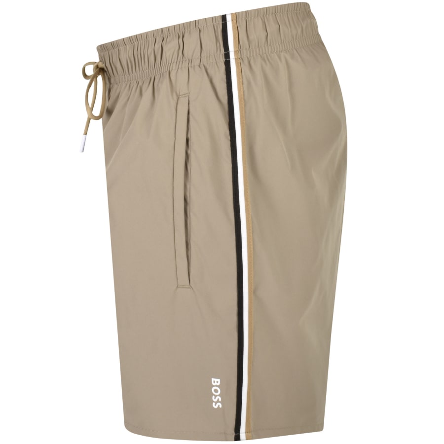 BOSS Iconic Swim Shorts Beige Mainline Menswear Canada